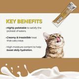 Fussie Cat Chicken with Beef in Goat Milk Puree Lickable Cat Treats, 0.5-oz x 4-tubes