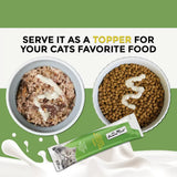 Fussie Cat Chicken with Duck in Goat Milk Puree Lickable Cat Treats, 0.5-oz x 4-tubes