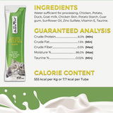 Fussie Cat Chicken with Duck in Goat Milk Puree Lickable Cat Treats, 0.5-oz x 4-tubes