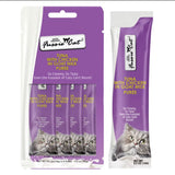 Fussie Cat Tuna with Chicken in Goat Milk Puree Lickable Cat Treats, 0.5-oz x 4-tubes