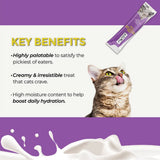 Fussie Cat Tuna with Chicken in Goat Milk Puree Lickable Cat Treats, 0.5-oz x 4-tubes