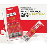 Fussie Cat Tuna with Salmon in Goat Milk Puree Lickable Cat Treats, 0.5-oz x 4-tubes