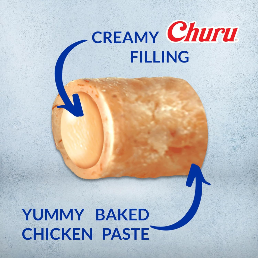 Inaba Churu Fun Bites Chicken Recipe Wraps Soft Baked Dog Treats (8 packs)