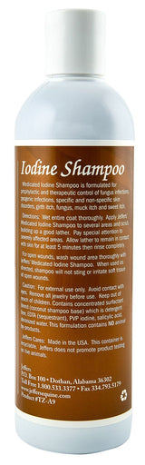 Jeffers Equine Medicated Iodine Antibacterial and Antifungal Horse Shampoo