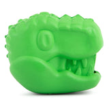 Jeffers T-Rex Natural Rubber Treat Dispensing Dental Dog Chew Toy for Medium Chewers with Vanilla Scent