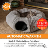 K&H Thermo-Kitty Heated Cat Tunnel – Indoor Heated Cat Bed and Play Tunnel with Machine Washable Pillow