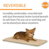 K&H Thermo-Pet Heated Mat for Small Dogs and Cats –Indoor Heated Bed Pad
