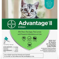 Advantage II Flea Control for Kittens 2-5 lbs (2 doses, 2 mos. supply) Teal Box