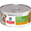 Hill's Science Diet Adult 7+ Senior Vitality Small & Mini canned dog food, Chicken & Vegetable Stew (5.5 oz x 24 cans)
