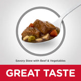 Hill's Science Diet Adult Canned Dog Food, Savory Stew with Beef & Vegetables (12.8 oz x 12 cans)