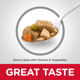 Hill's Science Diet Adult Canned Dog Food, Savory Stew with Chicken & Vegetables (12.8 oz x 12 cans)