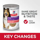 Hill's Science Diet Adult Sensitive Stomach & Skin Salmon & Vegetable Entrée Canned Dog Food (12.8 oz x 12 cans)