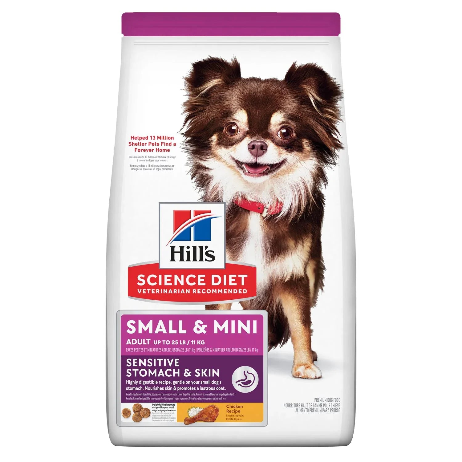 Hill's Science Diet Adult Sensitive Stomach & Skin Small & Mini Chicken Recipe Dry Dog Food
