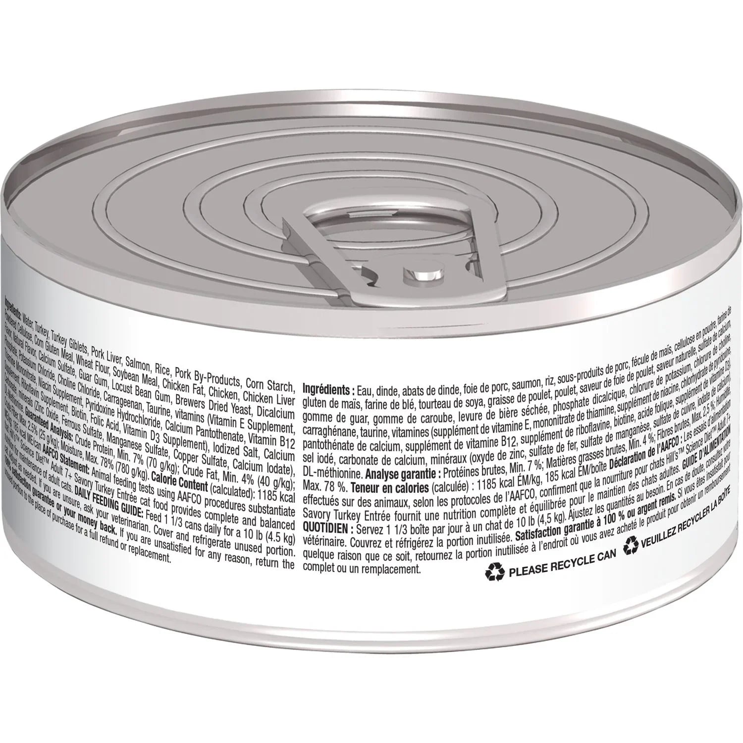 Hill's Science Diet Senior 7+ Canned Cat Food, Savory Turkey Entrée (2.9 oz x 24 cans)