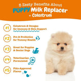 Zesty Paws Puppy Milk Replacer + Colostrum Powder (12 oz)