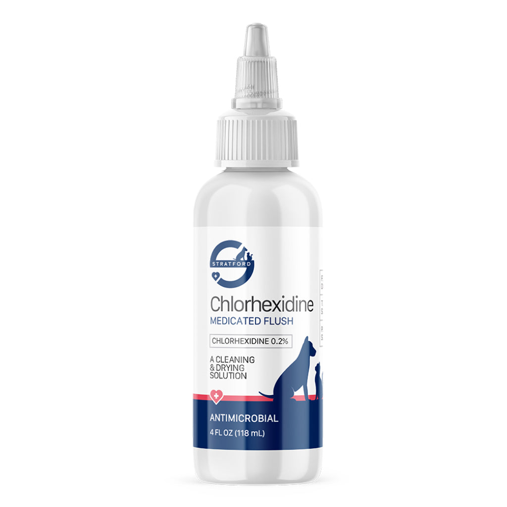 Stratford Chlorhexidine Medicated Flush for Dogs & Horses (4 oz)