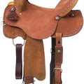 Tough1 Medina Buckstitch Roughout Barrel Saddle