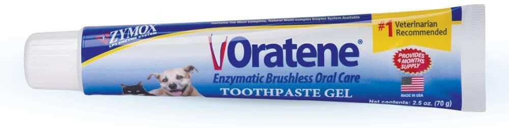 Oratene Brushless Maintenance Toothpaste Gel for Dogs & Cats (2.5oz)