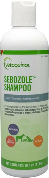 Vetoquinol Sebozole Medicated Shampoo for Dogs, Cats & Horses