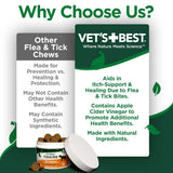 Vet's Best Flea & Tick Itch Support Supplement for Dogs (60 soft chews)