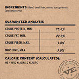 Vital Essentials Freeze-Dried Beef Bites Treats for Dogs